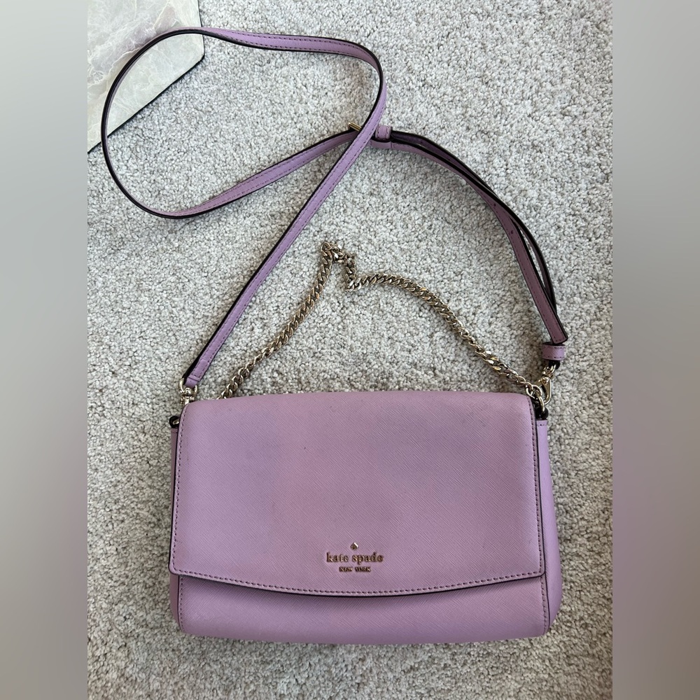 Kate Spade Lavender Crossbody Bag with Chain Strap - Picture 8 of 9